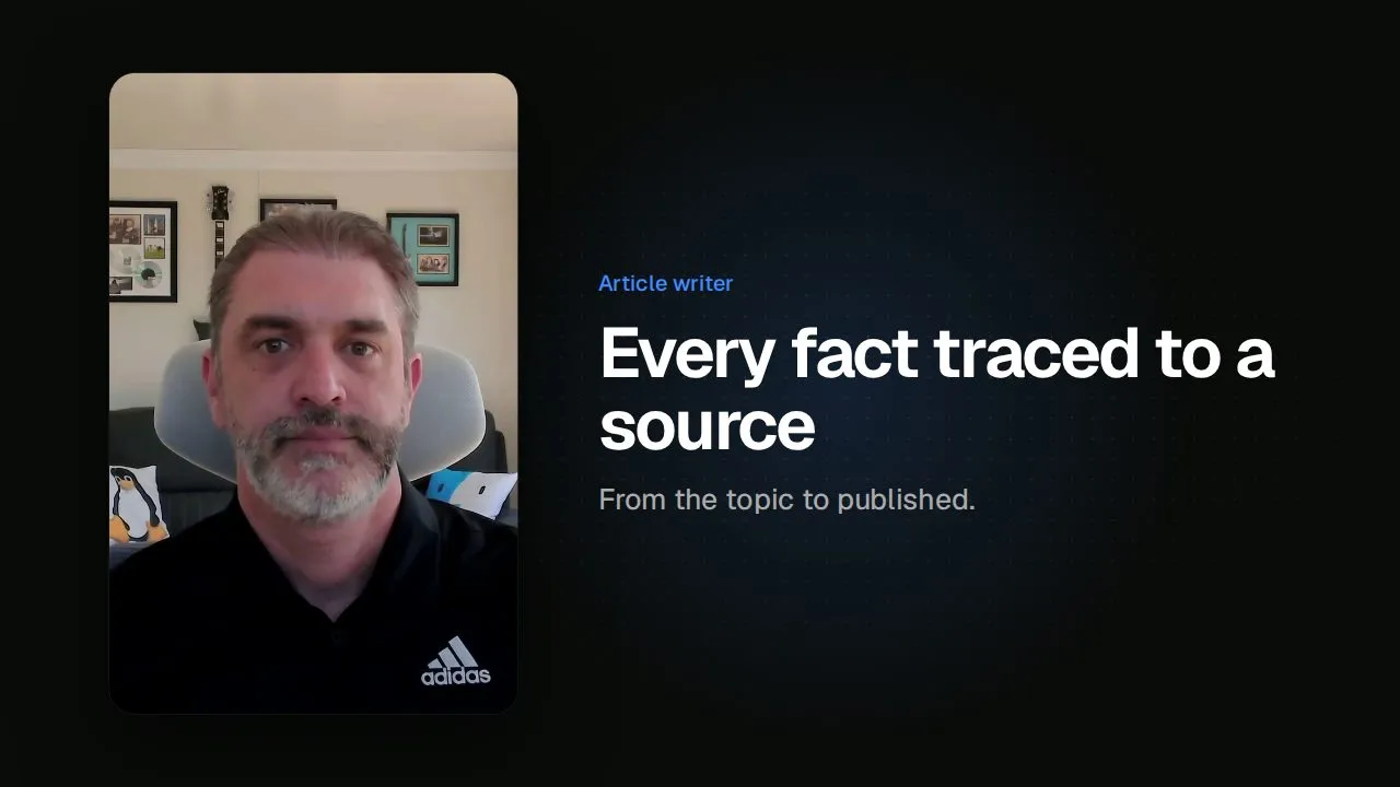 Article writer walkthrough video